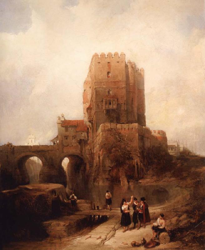 David Roberts Doorish Tower on the Bridge at Cordoba oil painting image